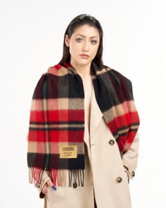Tartan cashmere scarves
