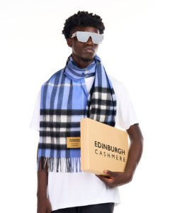 Blue Tartan Scarves