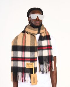Pure wool Check Scarves