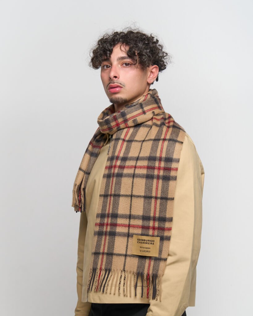 DC Check Cashmere Scarf heritage check 